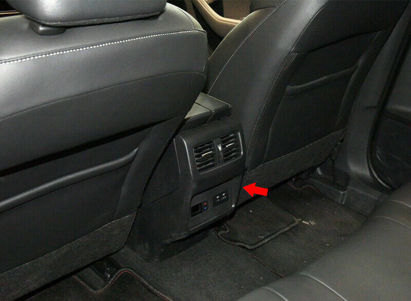 for Nissan Rogue X-Trail 2021-2023 Matte Rear Air Vent Outlet Panel Frame Trim