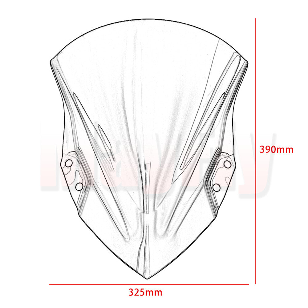 New Fit for Kawasaki 400 2018-2022 Windscreen Windshield