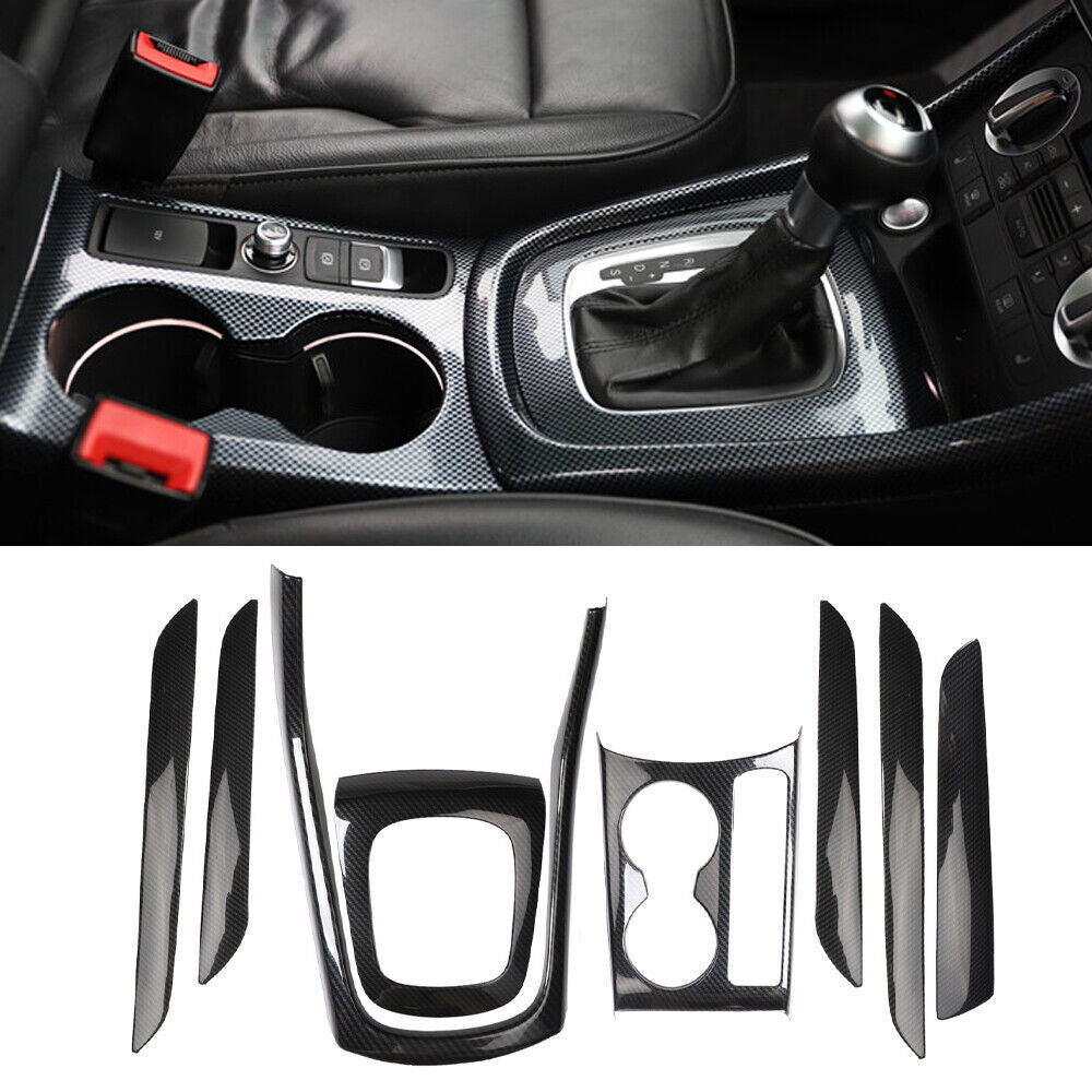 Fit for Audi Q3 2015-18 ABS Carbon Fiber Inner Full Decoration Frame Cover Trim