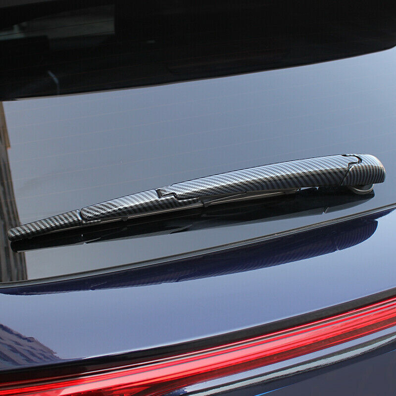 Carbon Fiber Rear Window Rain Wiper Decor Cover Trim for Toyota Venza 2021-2023