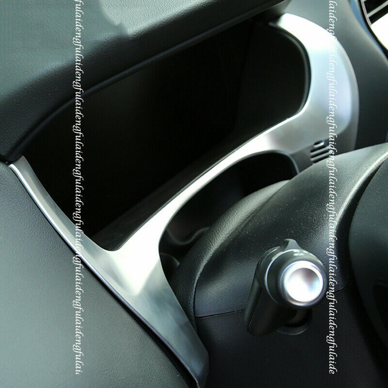 for Jaguar F-PACE 2016-2020 Silver Inner Front Dashboard Edge Frame Cover Trim