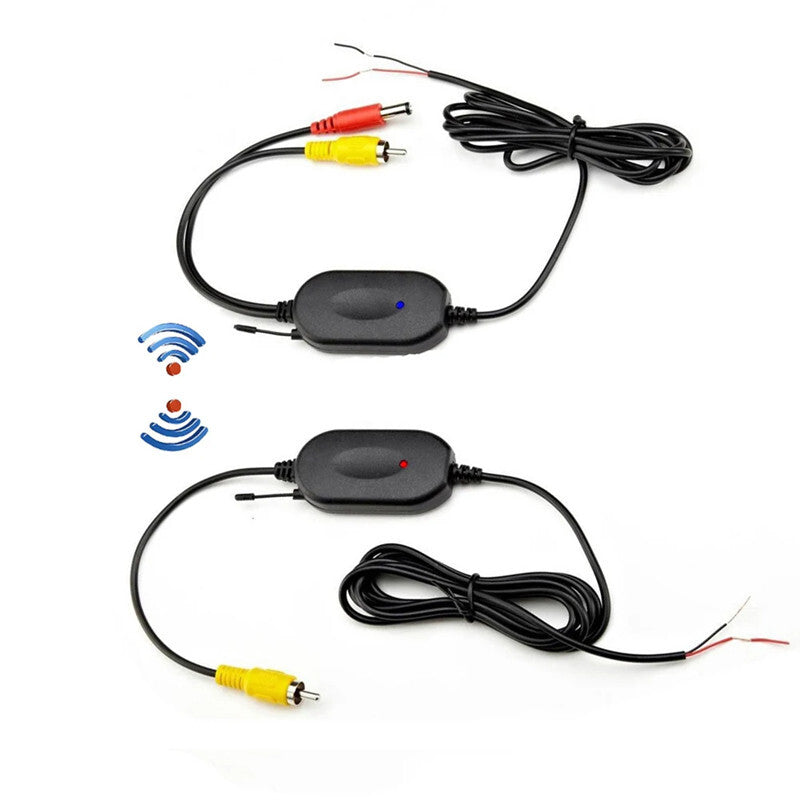Car 2.4G Wireless RCA Video Transmitter Receiver Backup Rearview LED Camera Kit