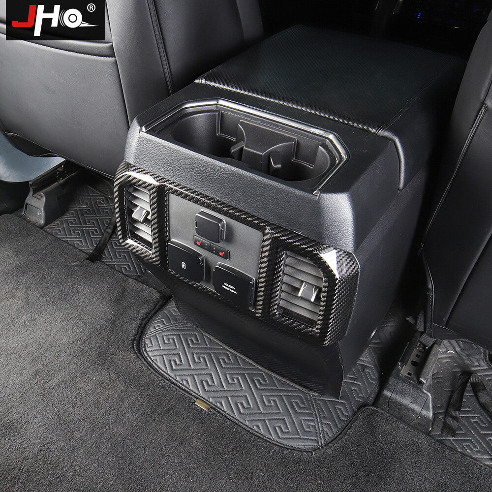 Molded Carbon Fiber Rear Air Vent Outlet Cover Trim for Ford F150 /LTD