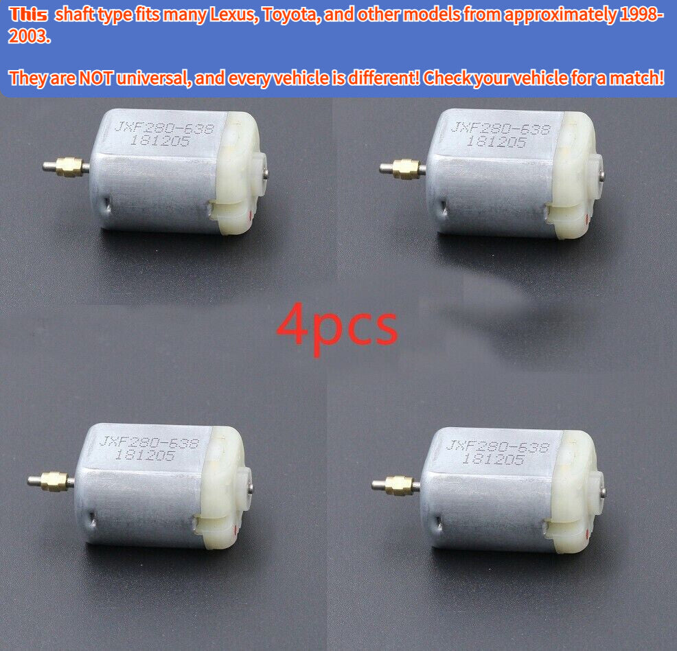4-Piece Car Door Lock and Mirror Motor with Collar FC-280PT-22125 for Prado and for Corolla