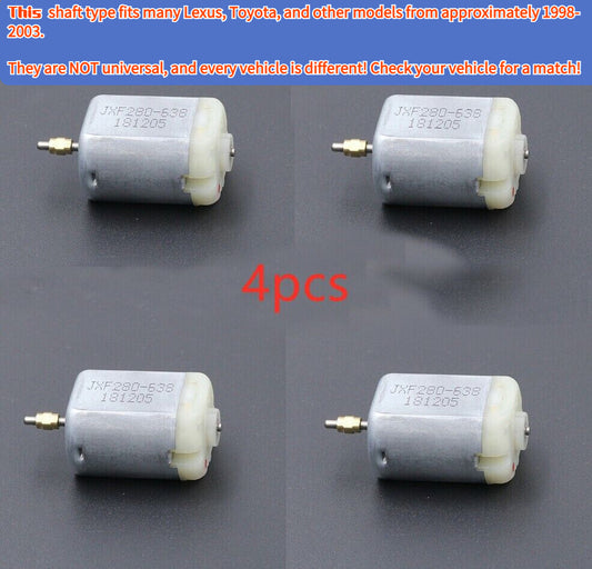 4-Piece Car Door Lock and Mirror Motor with Collar FC-280PT-22125 for Prado and for Corolla