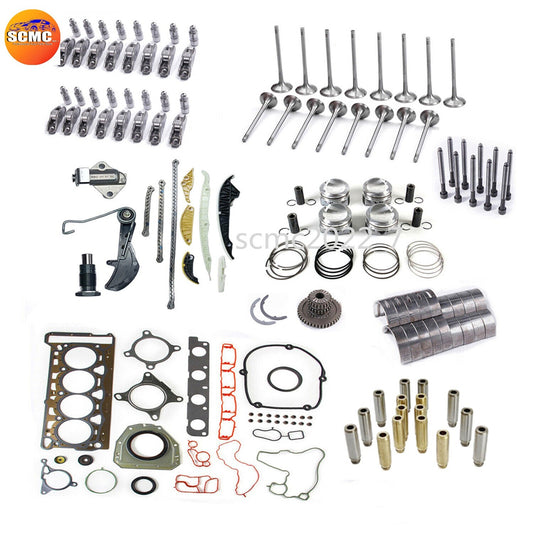 Engine Timing Chain with Piston Valve Overhaul Kit for VW CC for AUDI A4 A5 TT CDAA