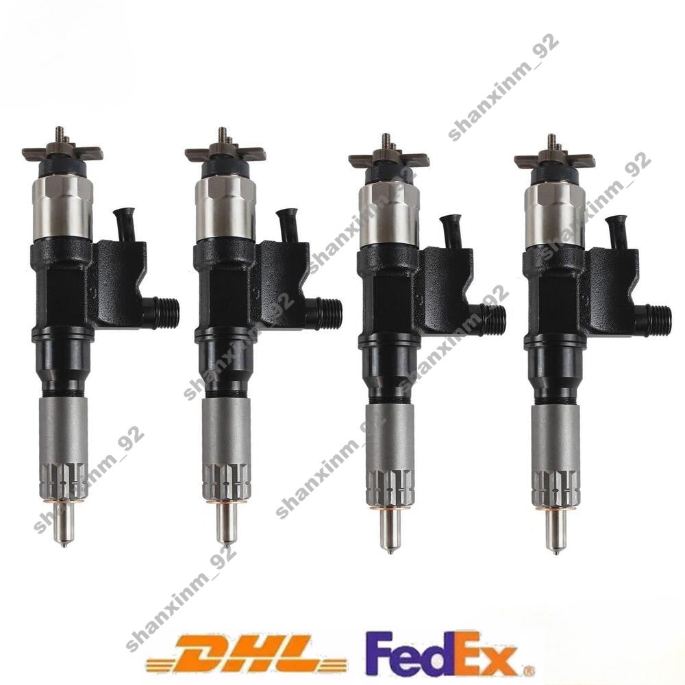 4x Fuel Injectors For 01-07 for Isuzu NPR NPR-HD 4HK1 095000-5471 8-98151837-0