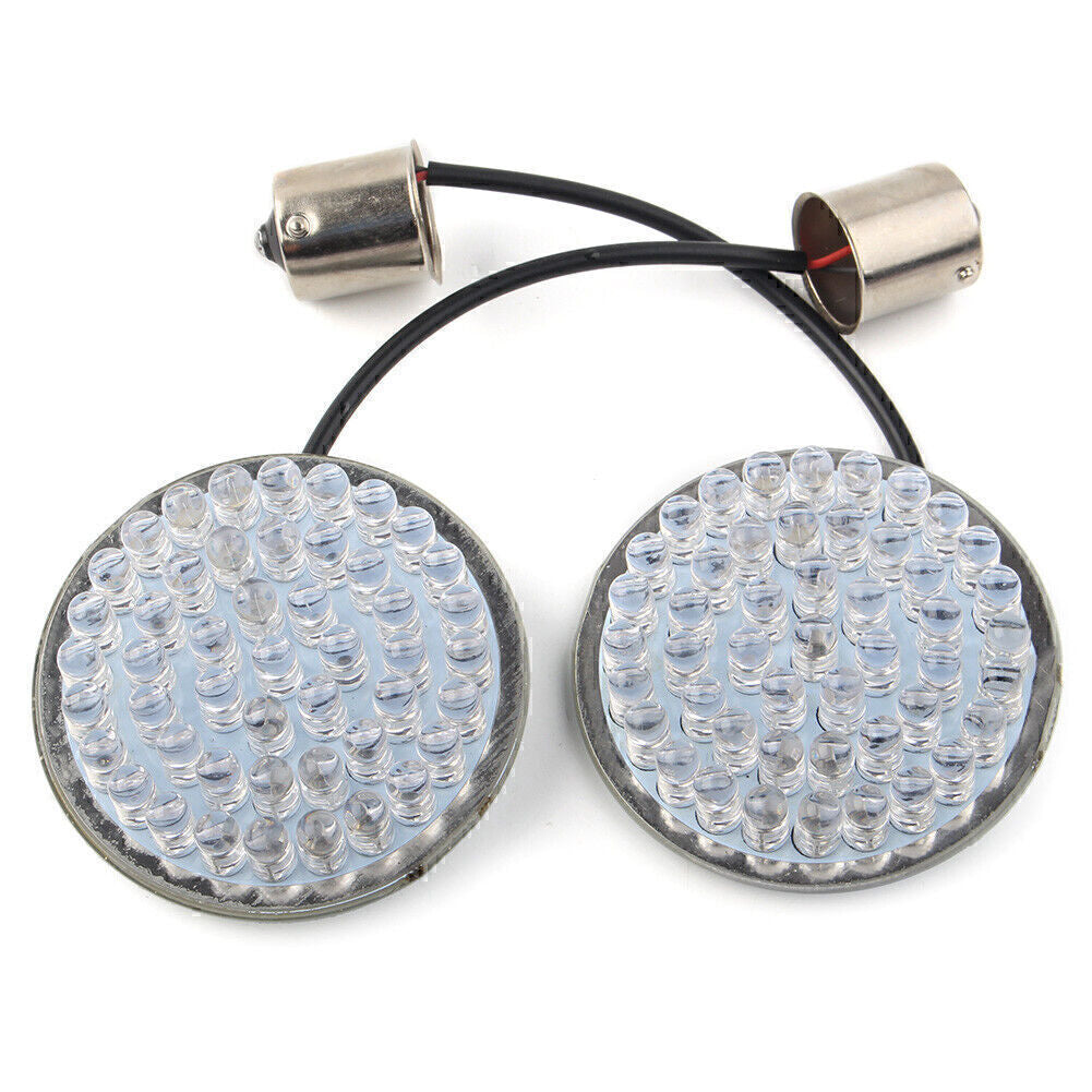 2X Red LED Rear Turn Signal Light Blinker for Harley Softail Touring Sportster