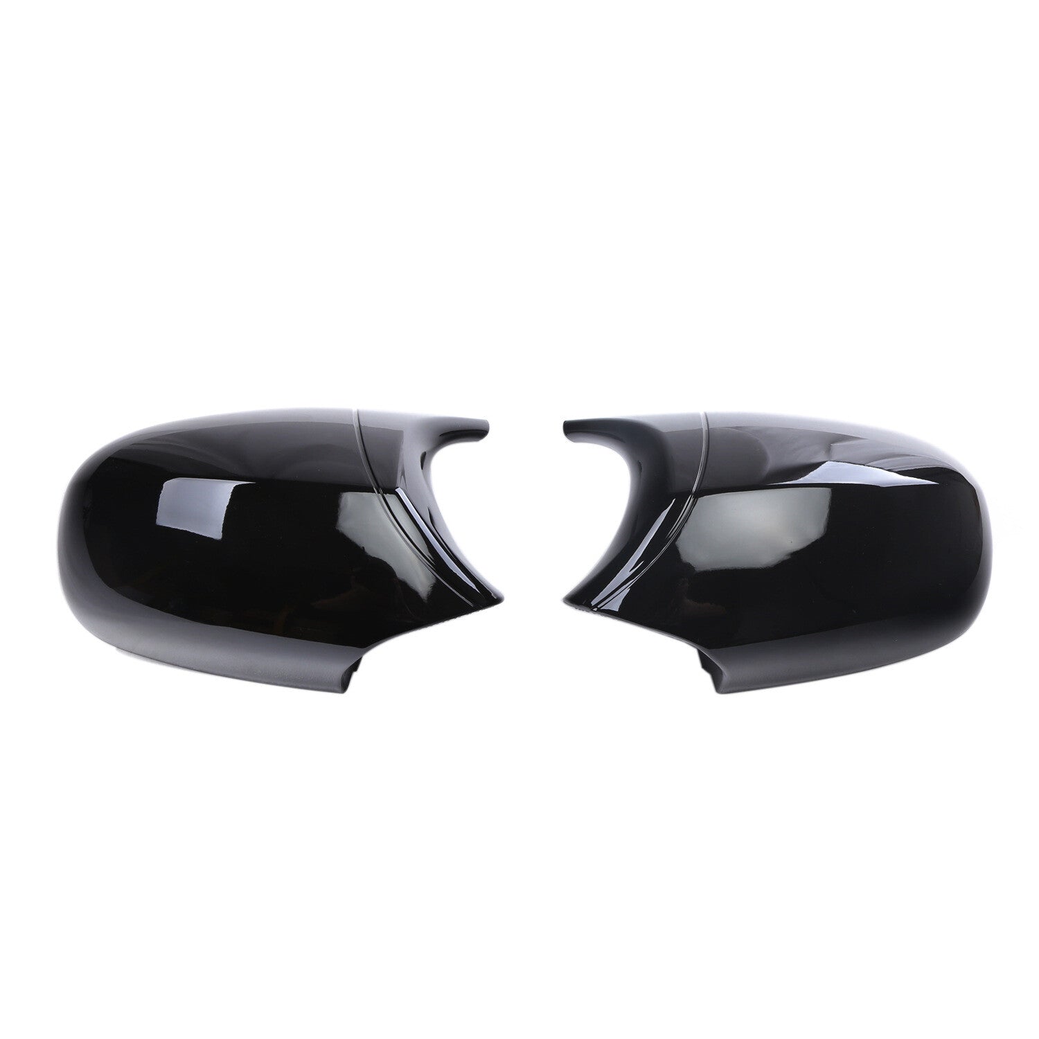 2x Gloss Black Side Mirror Cover Cap for BMW E87 E90 E91 08-11 E81 E82 2010-201