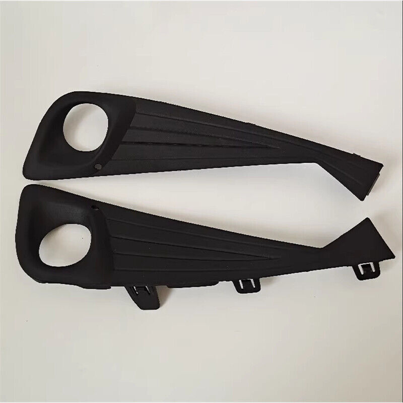 Pair ABS Black Front Bumper Fog Lamp Grille Cover Bezel for Toyota C-HR 2020-22