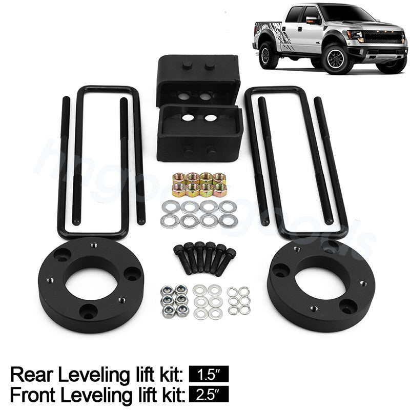2.5-inch front and 1.5-inch rear leveling lift kit for 2004-2020 for Ford F150 2WD 4WD