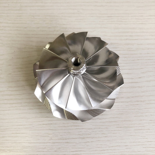 GT45 79.40/98.10 mm 10+0 Blade Turbine Aluminum 2618/Burnt Compressor Wheel