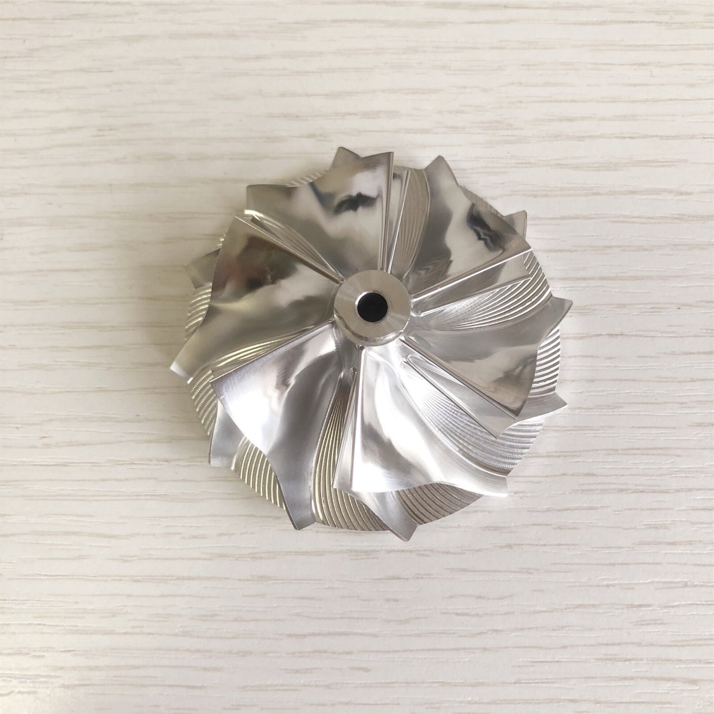 K04 54.20/66.56 mm 6+6 blade high-performance turbine blank compressor wheel