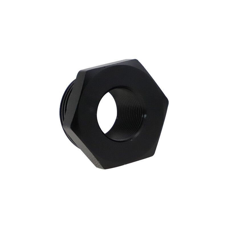 2pcs Aluminum 5/8x24 to 3/4 NPT Automotive Threaded Oil Filter Adapter Black
