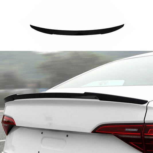 Black ABS Fit for Volkswagen for Jetta Mk7 2019-2021 Rear Trunk Spoiler Wing Flap