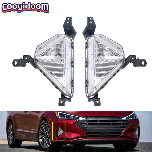 1 Pair Front bumper Fog Light Turn Signal Lamp for Hyundai for Elantra Sedan 2019-20