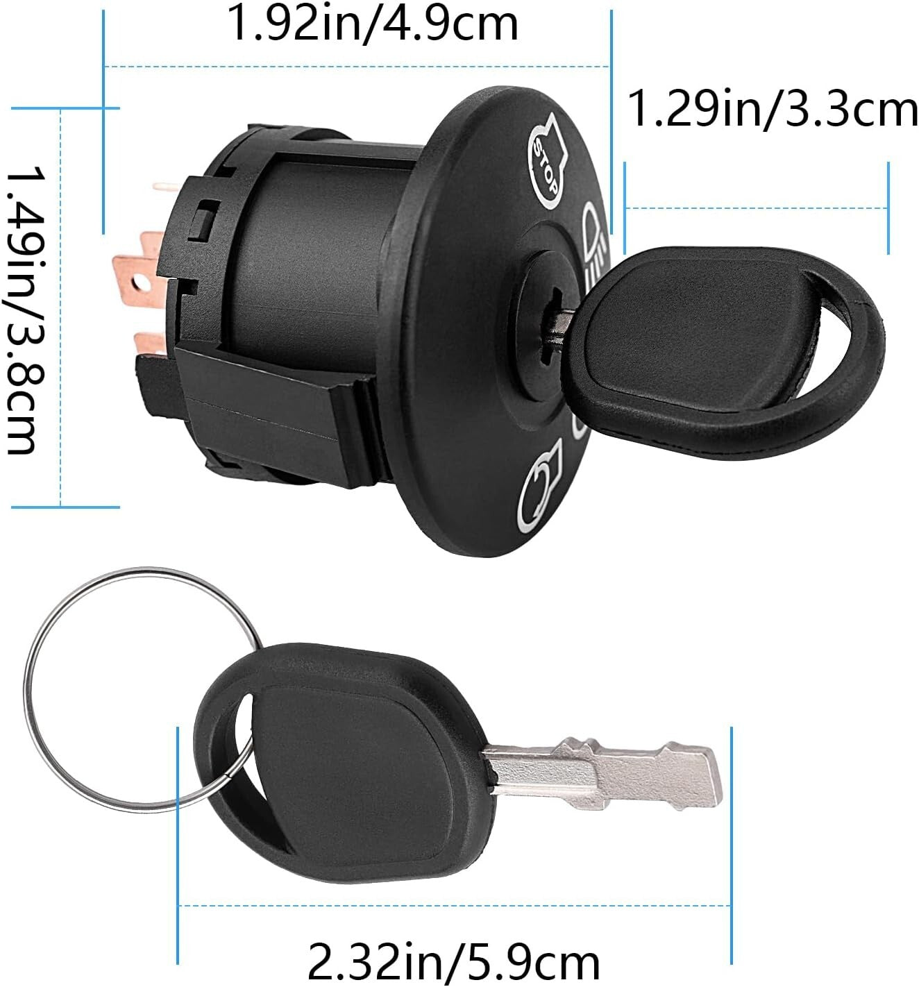 Starter Ignition Switch for 145 155c 190c G110 Tractor Riding Mowers