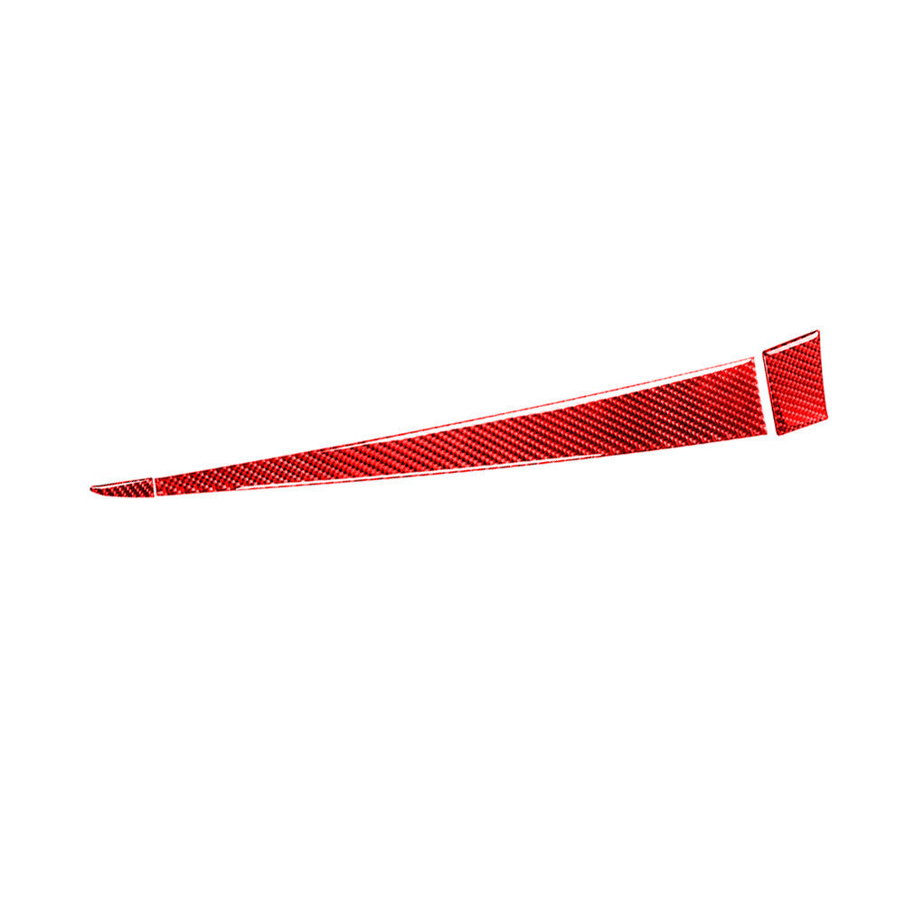 Red Carbon Fiber for Co -pilot Storage Box Cover Trim for Mitsubishi Lancer 2008-2015