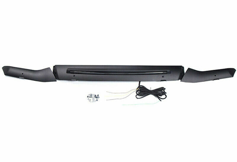 For Prado 18-21 Black LED Front Bug Shield Hood Deflector Bonnet Protector Cover