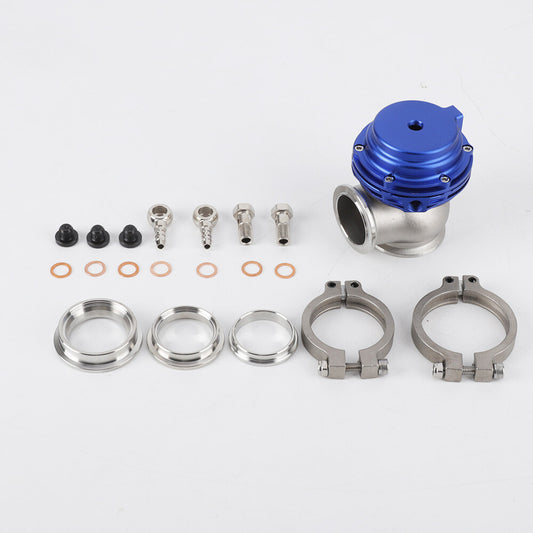 MVS 38mm Turbo Exhaust Manifold External V-Band Flanged Turbo Waste Gate Blue