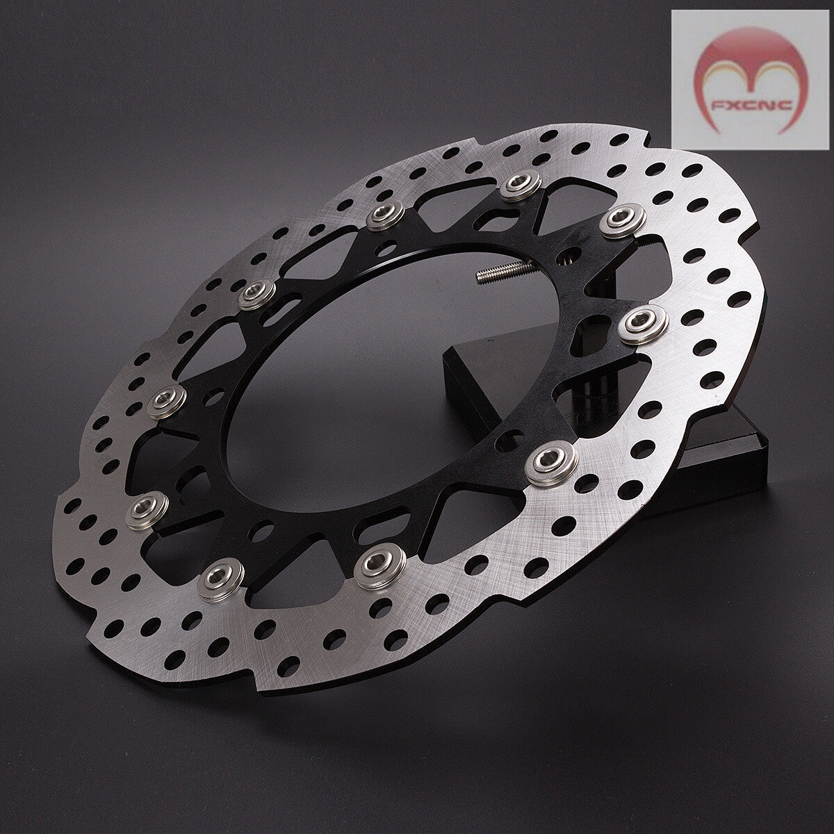 CNC black floating front brake disc rotor suitable for Honda CB190R 300mm 144mm 4mm