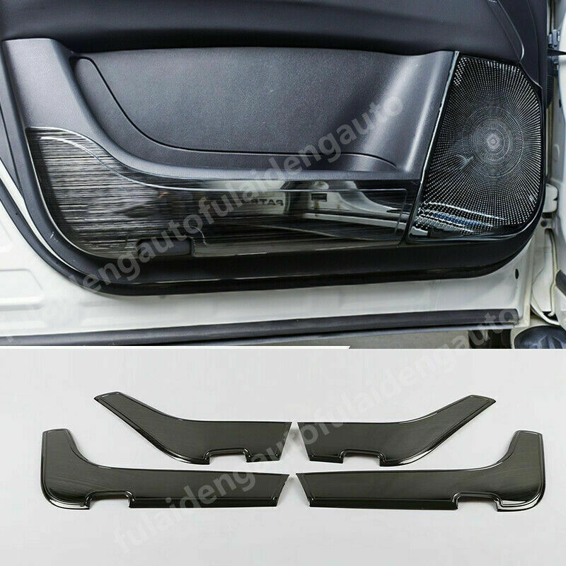 for Nissan Armada Patrol Y62 2017-2019 Black Inner Door Anti-Kick Pad Guard Trim