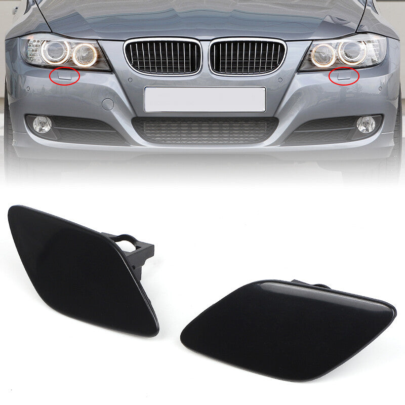 2 Headlight Washer Cover Cap Flap Bumper Trim for BMW 3 Series E92 E93 2006-09