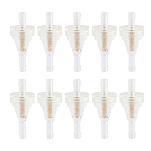 10Pcs Universal 1/4 6mm Inline Gas Fuel Filter For Motorcycle Dirt Bike ATV UTV