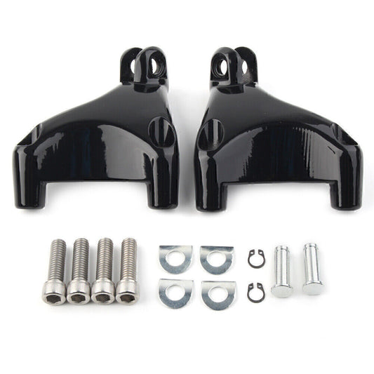 Black Rear Footrest Peg Mount Bracket Fit for Harley Sportster XL883 1200 04-13