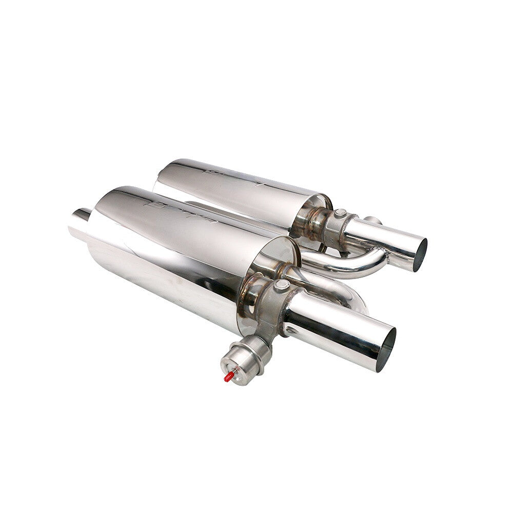 Pair 2.5 Adjust The Sound Muffler W/ Exhaust Valve Outlet 6.72 Body