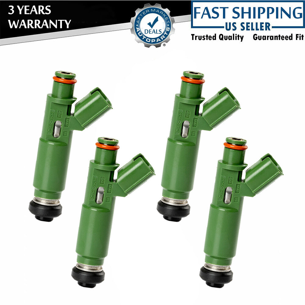 4-pack of new fuel injectors for Toyota for Chevrolet Prizm Matrix for Corolla 1.8L 23250-22040