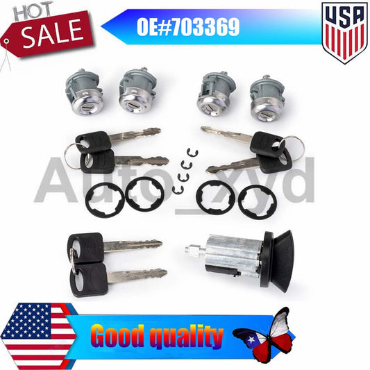 Brand new ignition cylinder and 4-door lock kit 703369 for Ford Econoline Van 1997 - 2020