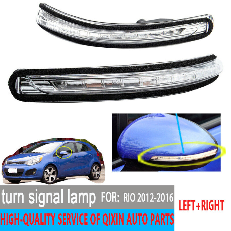 Left + Right Mirror Signal LEDs Applicable to 2012-2016 for Kia Rio 87614-1W000 87624-1W000