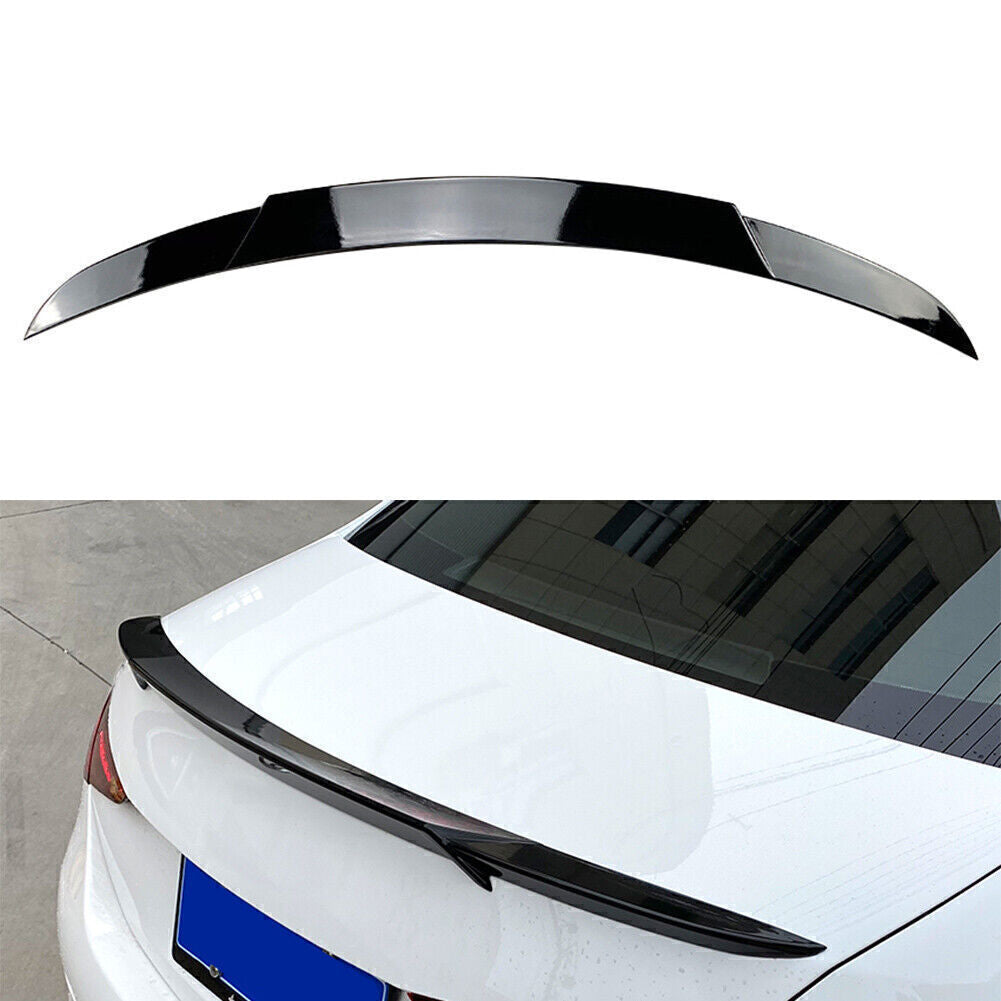 Car Tail Wing Rear Trunk Spoiler ABS for Mercedes-Benz C-Class W206 Glossy Black