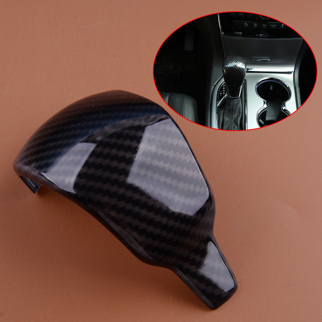 Gear Shift Lever Knob Head Cover Trim Fit for Jeep Grand Cherokee 2017-2021
