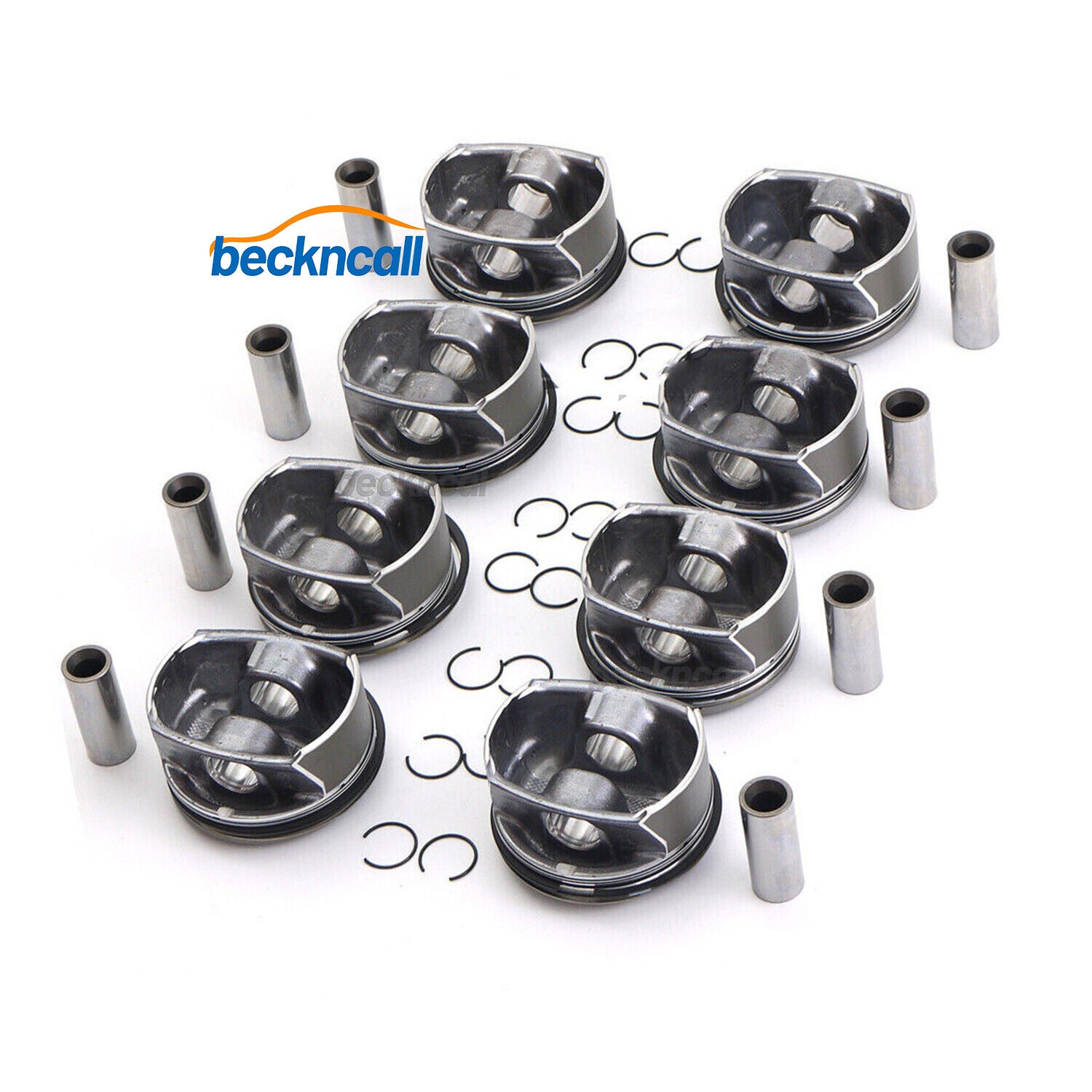 8PCS Pistons  Rings Kit ¦µ96mm for Cayenne for Panamera S GTS 957 970 4.8L V8 07-19