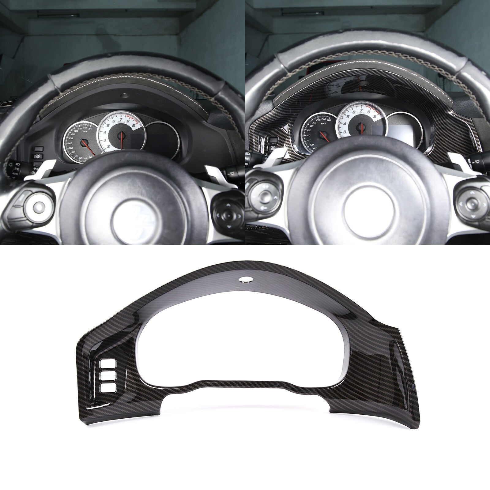 Matte black exterior mirror bottom cover trim for Hummer H2 2003-2009