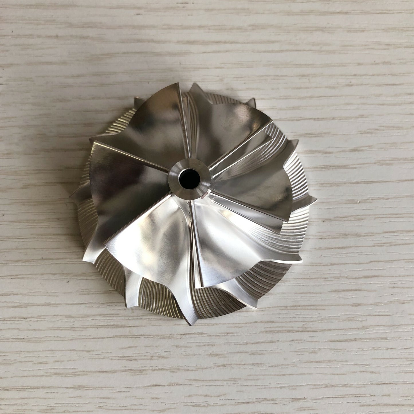RHF5 54.06/71.40 mm 6+6 blade high-performance turbine blank compressor wheel