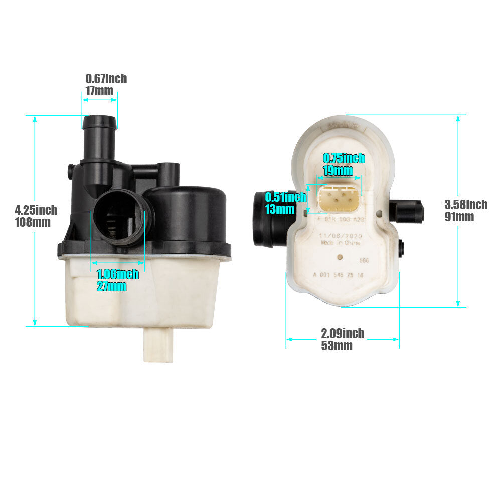 Fuel Vapor Leak Detection Pump Fit for BMW E39 E46 E60 E90 M3 Z3 M5 0261222018