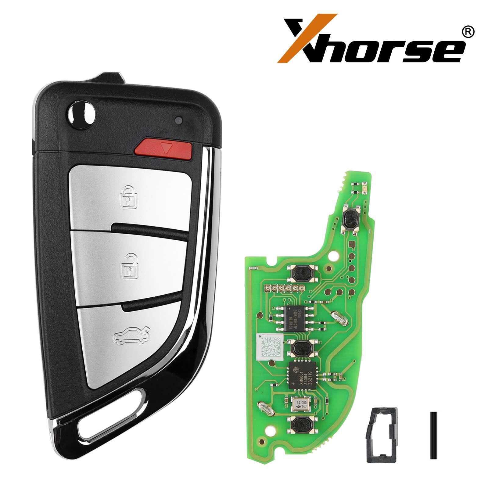 5x XKKF20EN Wire Remote Key Memoeial 3+1 Buttons For H.onda/ for Buick / for Ford HK