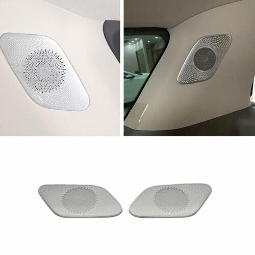 for Kia Carnival 2022-2023 Silver Inner Door C-pillar Speaker Cover Decor Trims