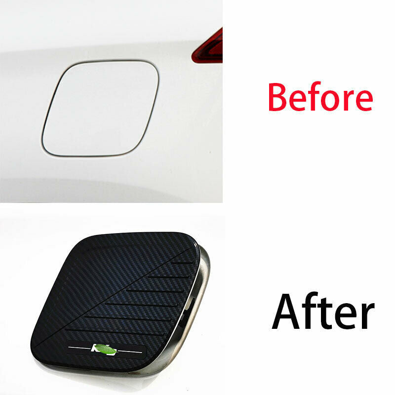 for Kia Seltos 2020-2023 Carbon fiber Filler Fuel Door Tank Gas Cap Cover Trim