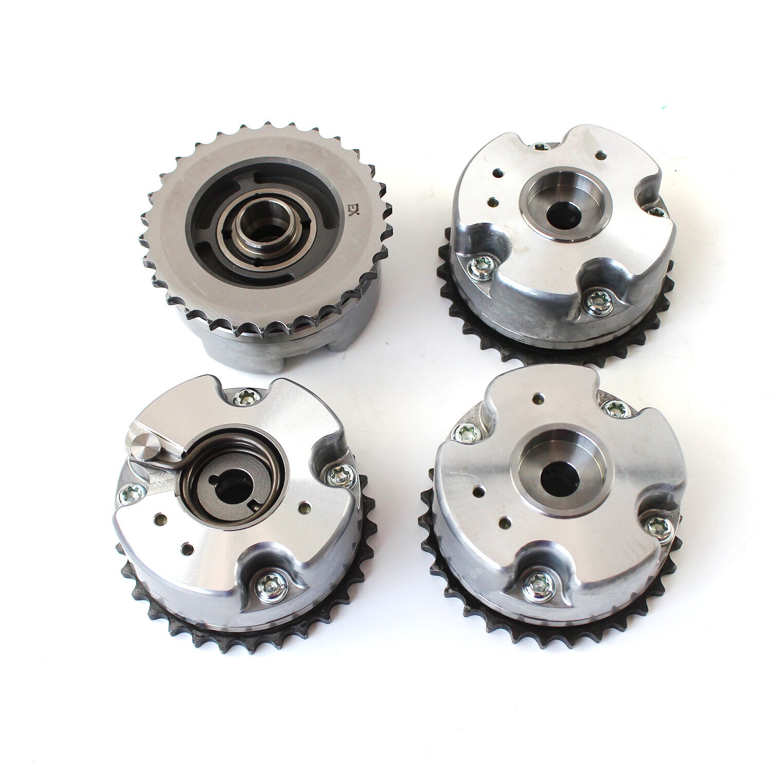 4Pcs Intake  Exhaust Camshaft Adjuster VVT Gear for VW for Audi 4.2L 06E109083L