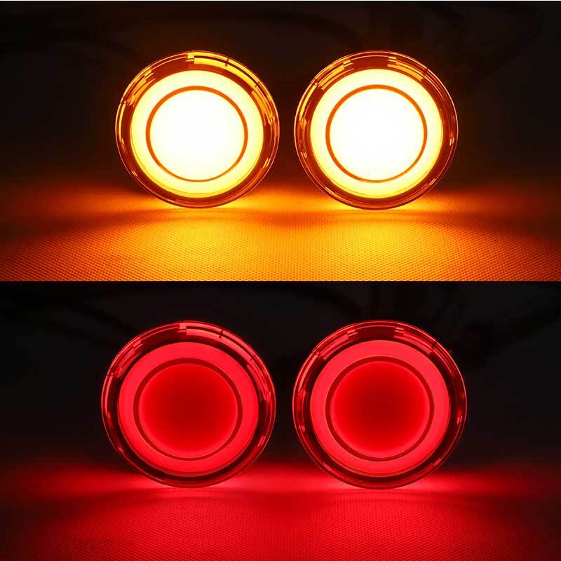 2x LED Brake Turn Signal Light 2 inch 1157 Bulb Red Amber fit Touring  Trike