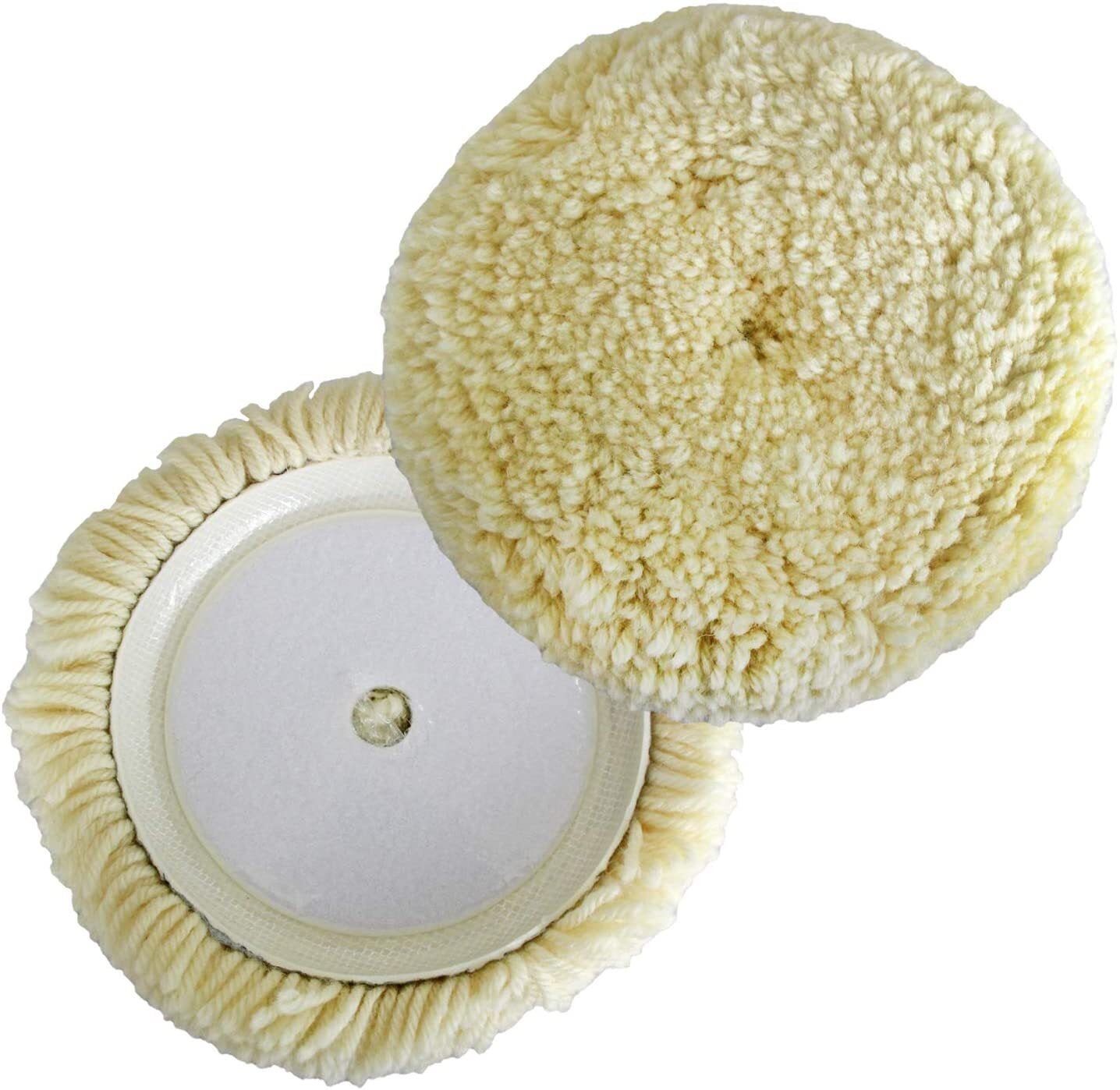100% wool hook-and-loop grip cushioning pad suitable for automotive composite cutting and polishing