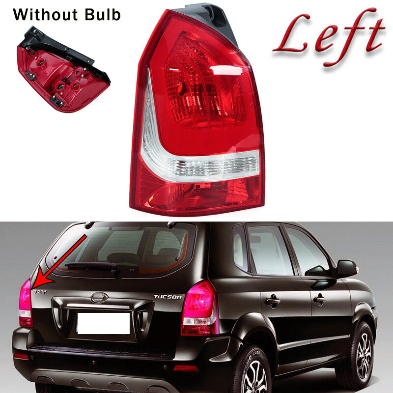 LH taillights for Hyundai for Tucson 2013-14 brake light housings without bulbs.
