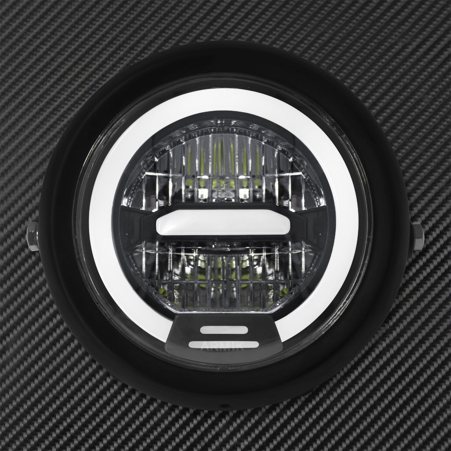 6.5 LED Halo Headlight Turn Signal Running Light Fit for Harley Chopper Bobber
