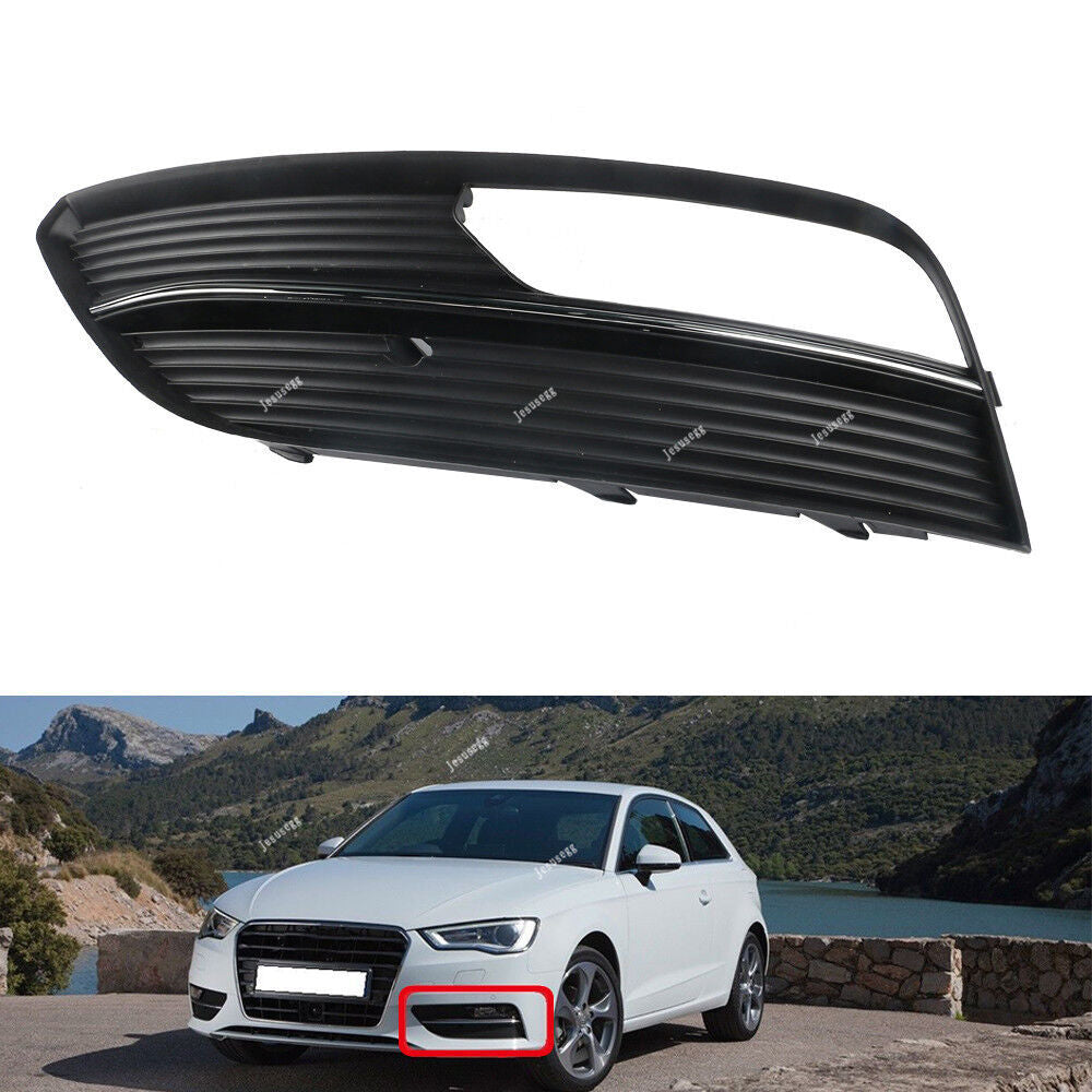 Left Side Chrome Fog Light Lamp Grill Vent Grille Fit for AUDI A3 Hatchback 1PCS