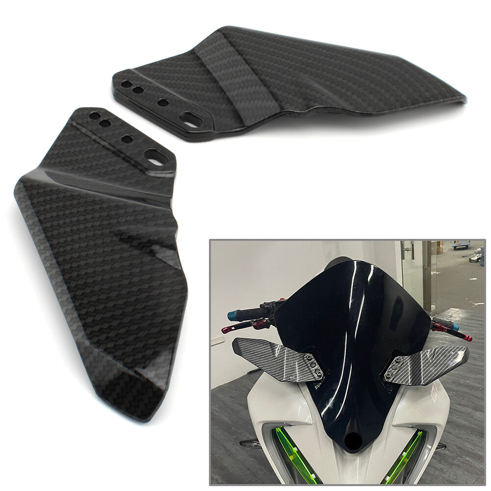 Winglet Aerodynamic Wing Kit Spoiler for Kawasaki 250 300 400 650R Carbon