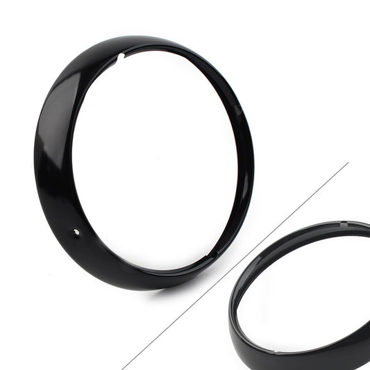 7 Headlight Trim Ring Visor Light Cover for Harley Touring Electra Street Glide